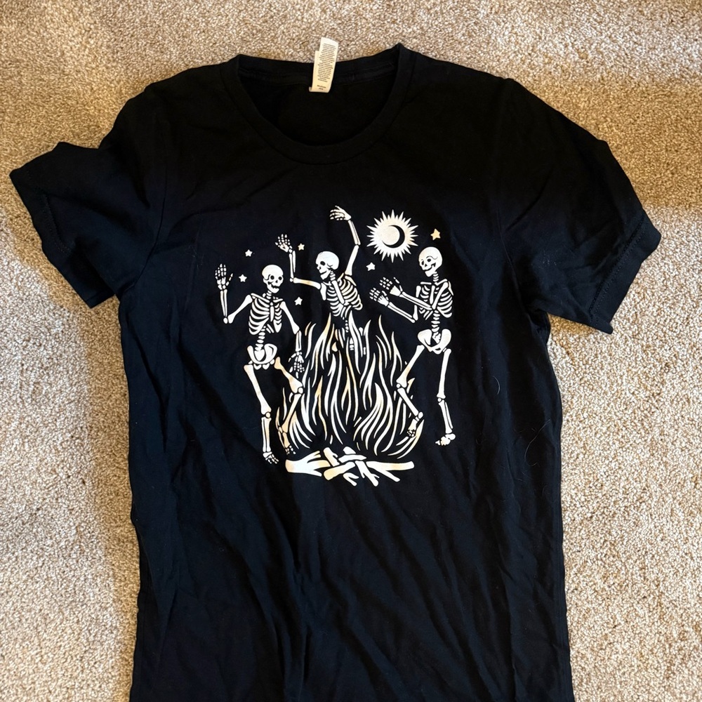 Bella Canvas Black Skeleton Dance women’s tee
